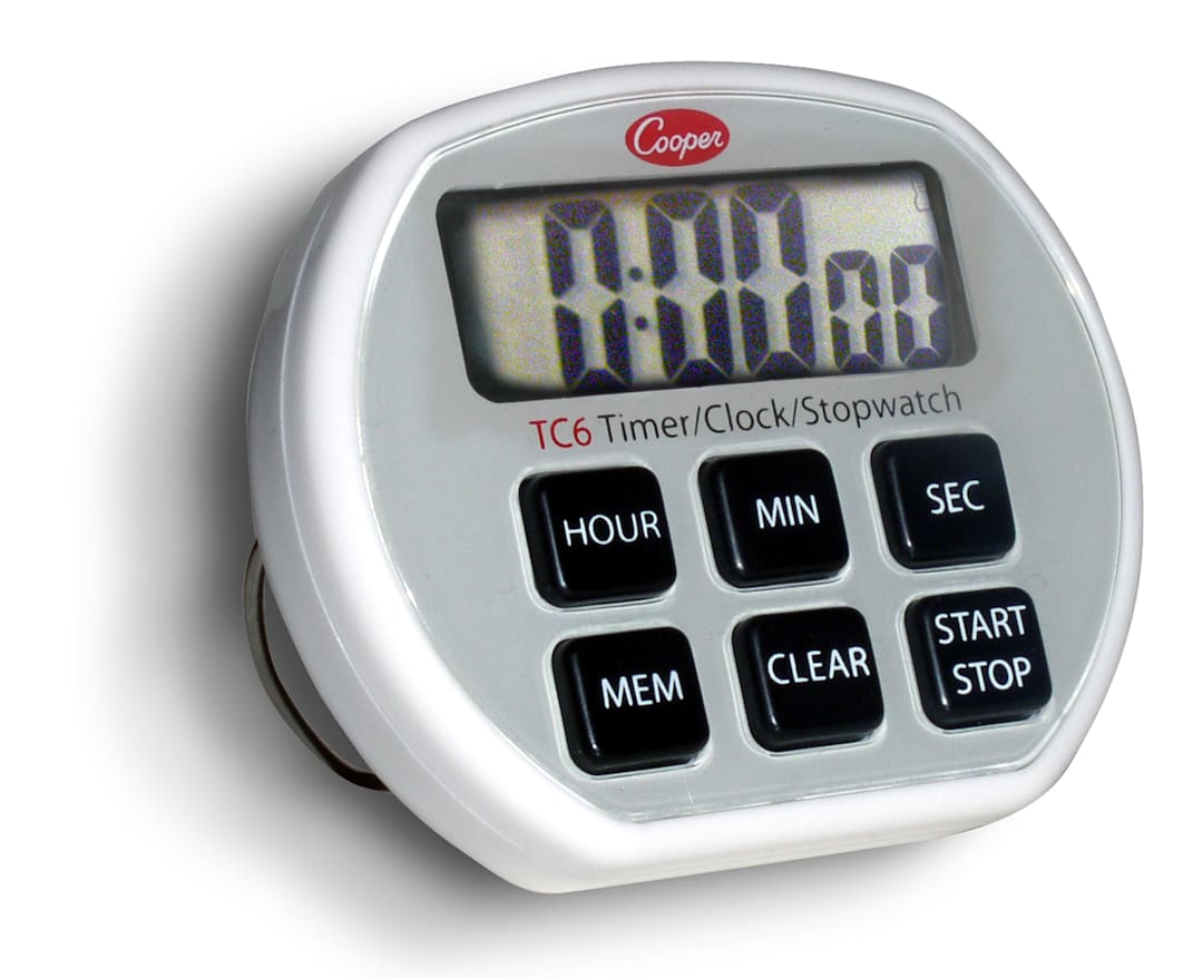Cooper-Atkins® TC6-0-8 Electronic Timer / Clock / Stopwatch