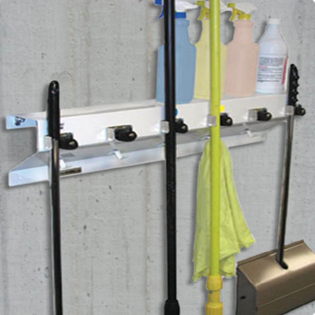 Ex-Cell 333-6 WHT2 The Clincher™ 34" Mop And Broom Holder