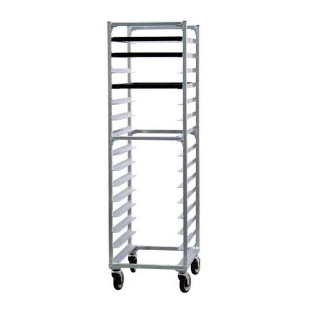 New Age 1332 Aluminum End Loading 15 Pan Capacity Bun Pan Rack