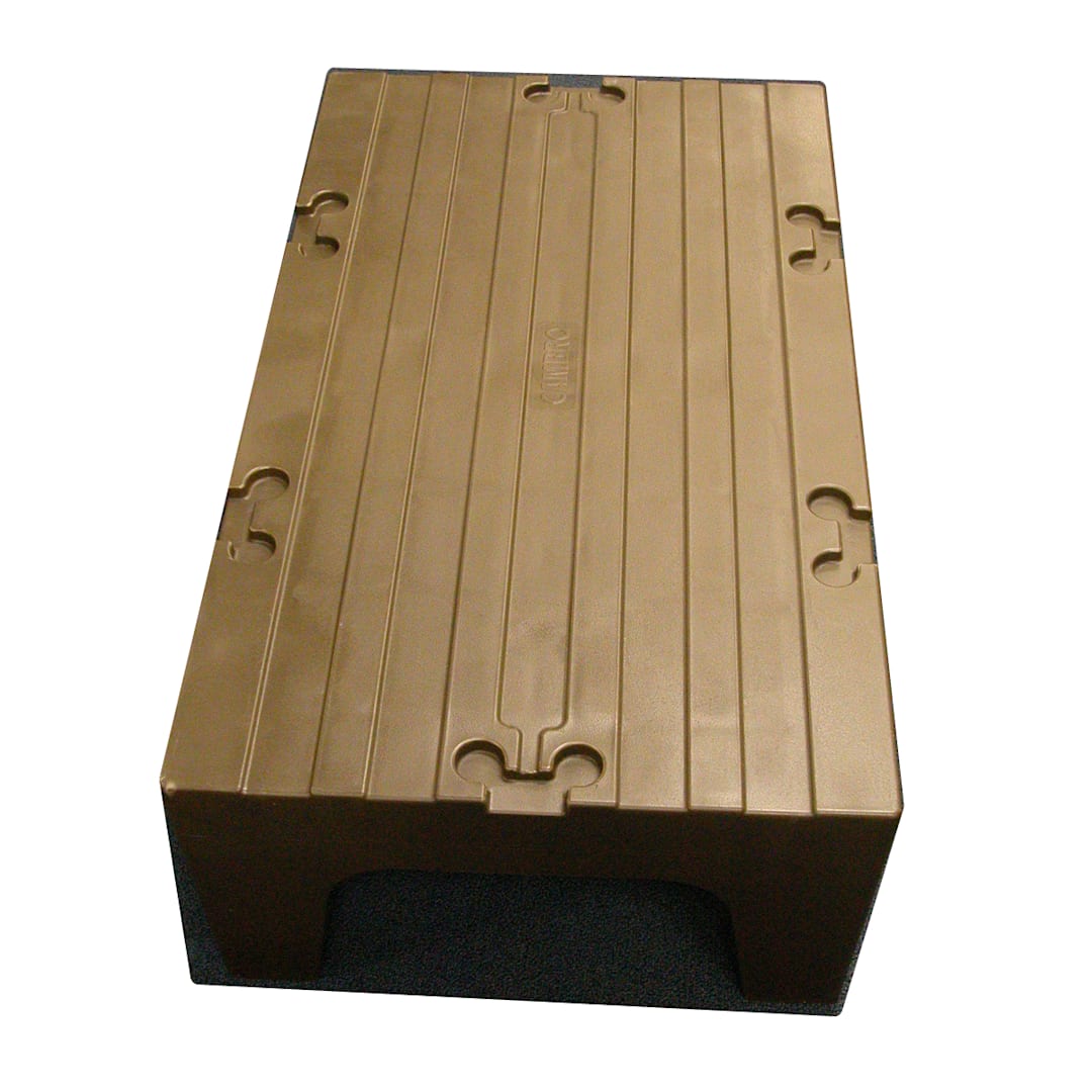 Cambro DRS36131 Dark Brown 21" x 36" x 12" Solid Top Dunnage Rack