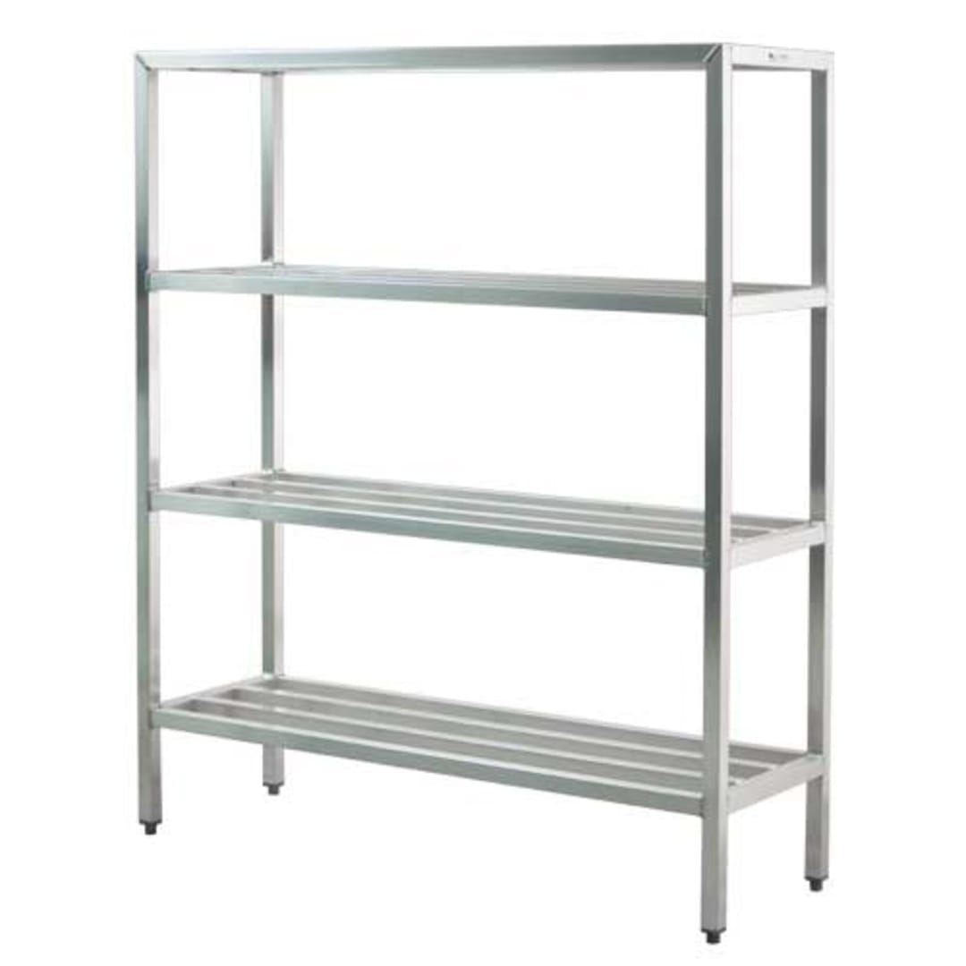 New Age Industrial 1067 Aluminum 4-Shelf Welded Shelving Unit
