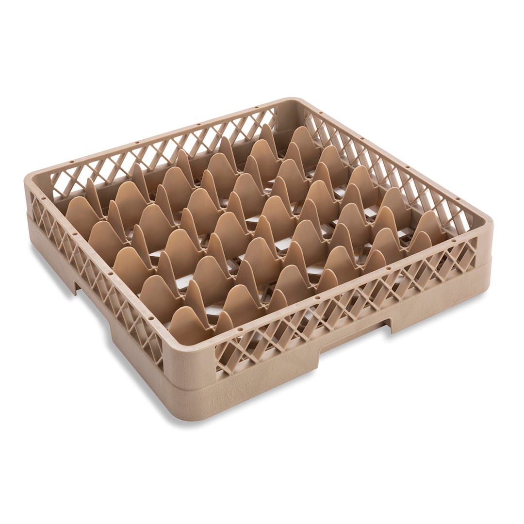Traex® TR7 Beige 36 Compartment Glass Rack