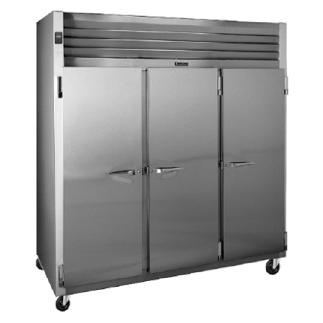 Traulsen G31010 115V G-Series Solid Door 3-Section Reach-In Freezer