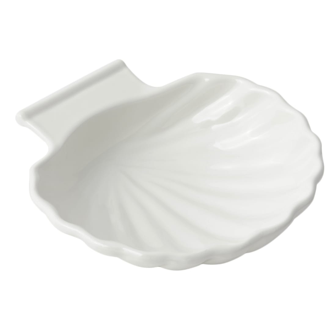 Bon Chef 5046 WHITE Sandstone 12 Oz. Shell Dish