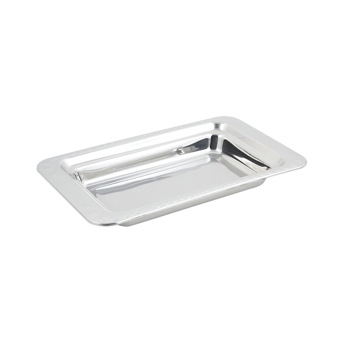 Bon Chef 5606 Arches Stainless Steel Rectangular 1 Gal Food Pan