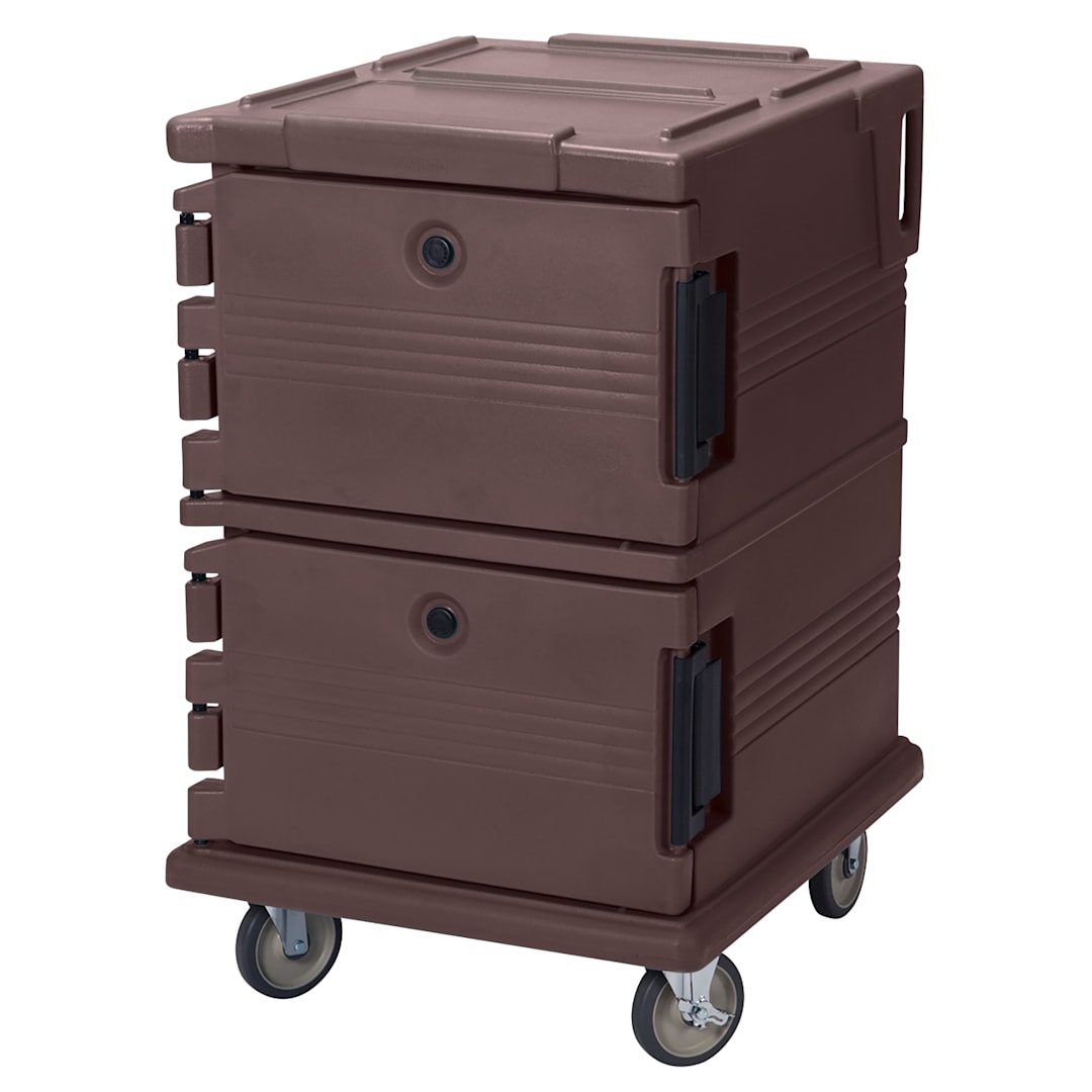 Cambro UPC1200131 Ultra Camcart Dark Brown 90 Qt. Food Pan Carrier