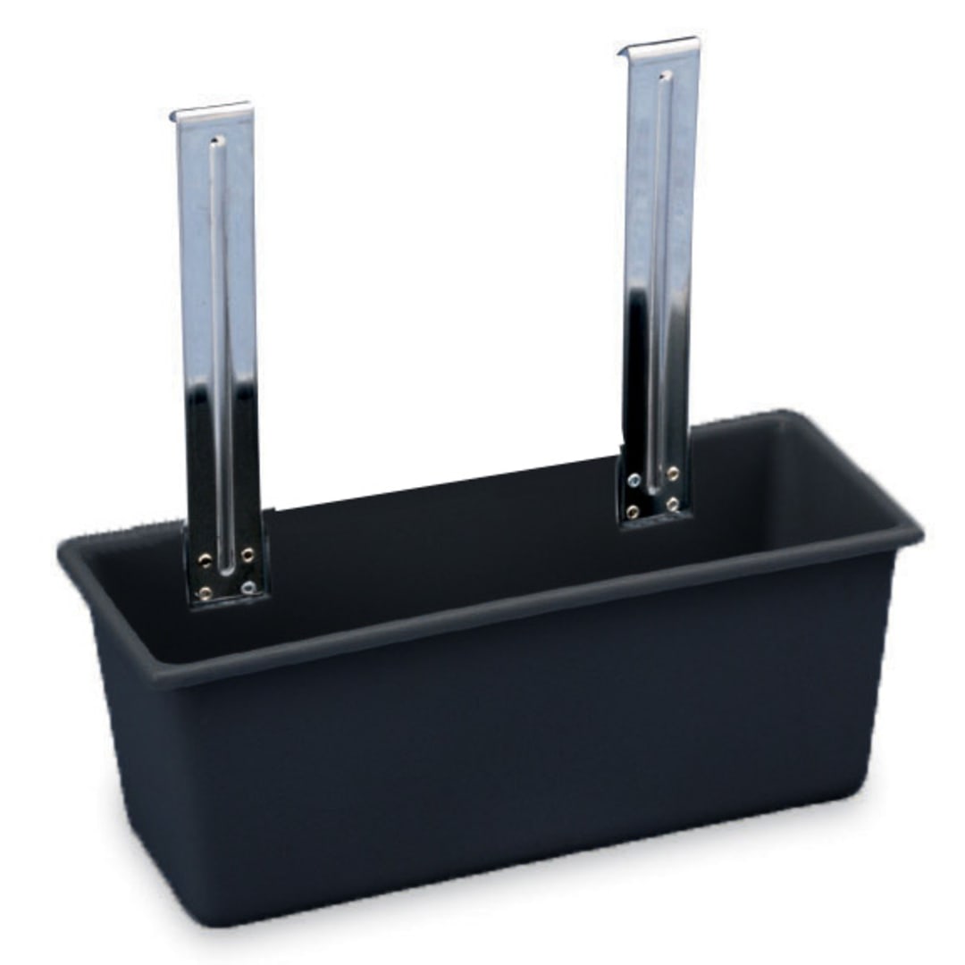 Vollrath® 97290 Black Hanging Silver Bin For Carts