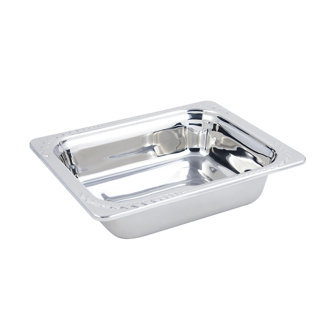Bon Chef 5409 Laurel S/S Half Size x 2.75" D Food Pan