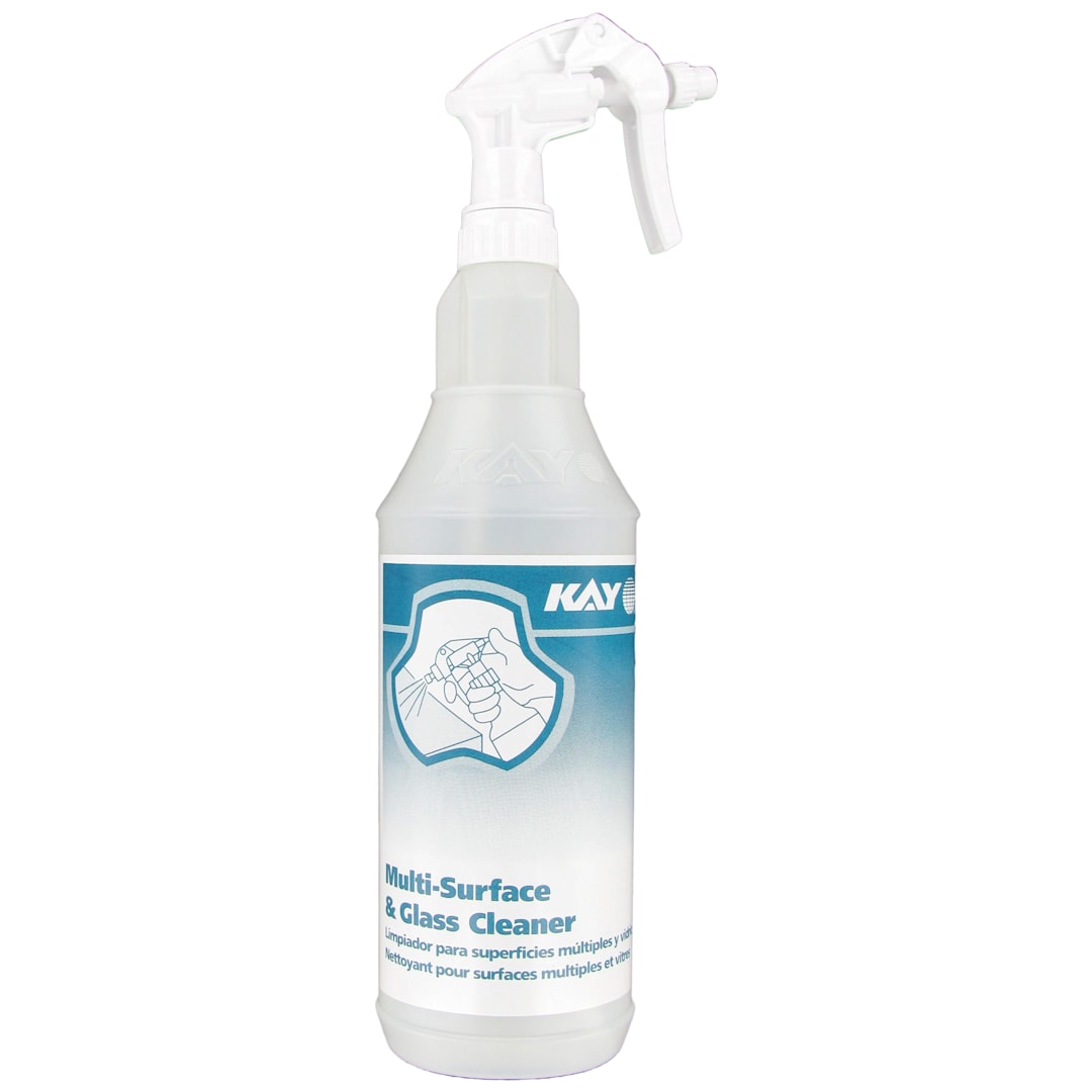 Kay Chemical 92213245 Multi Surface / Glass Cleaner Bottle - 3 / PK