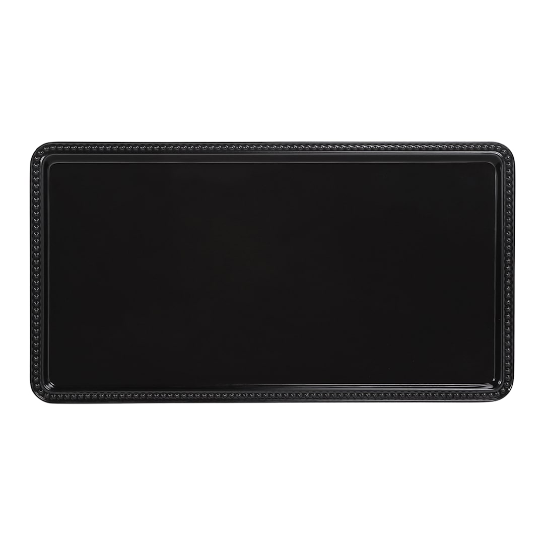 Elite Global Solutions M1581-B Venetian Black Rectangular Tray