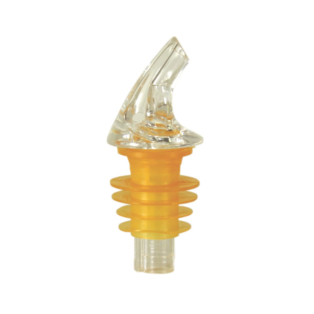 Spill-Stop 387-01AC Clear Liquor Pourer With Amber Cork