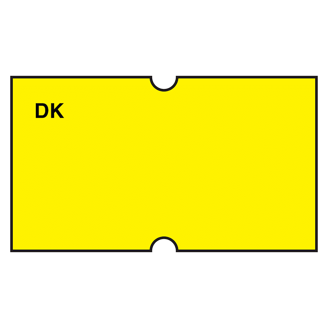 DayMark IT120545 Blank Yellow Label For DM-3 Label Gun - 1000 / RL