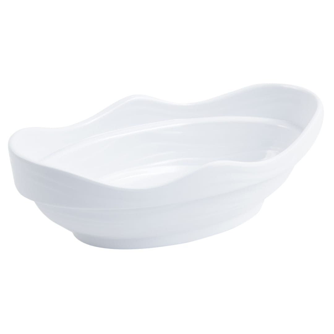 Bon Chef 53207 WHITE Melamine Oval 11 x 6 x 3.5 Euro Bowl