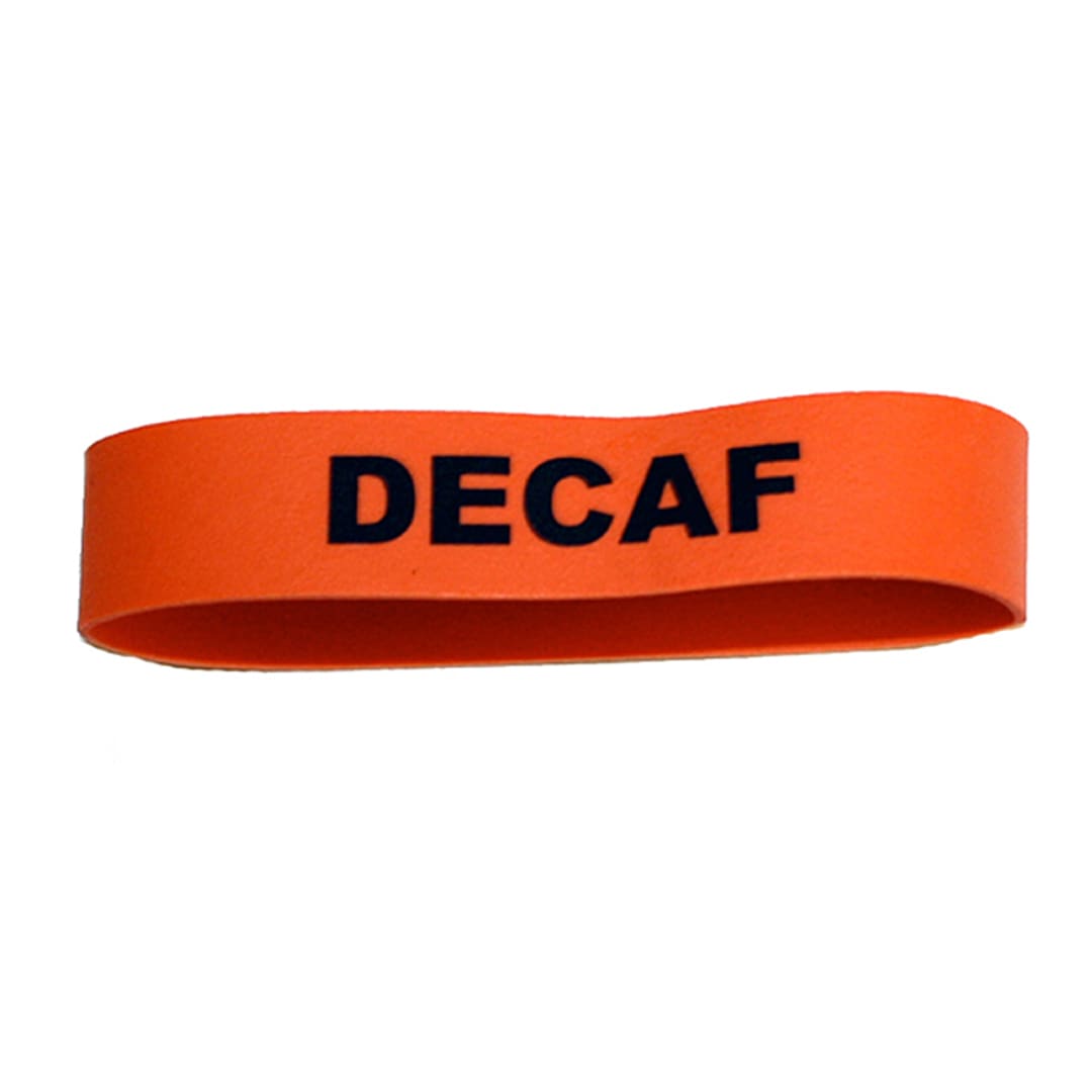 Service Ideas FBDECAF "Decaf" Flavorband Label - 6 / CS