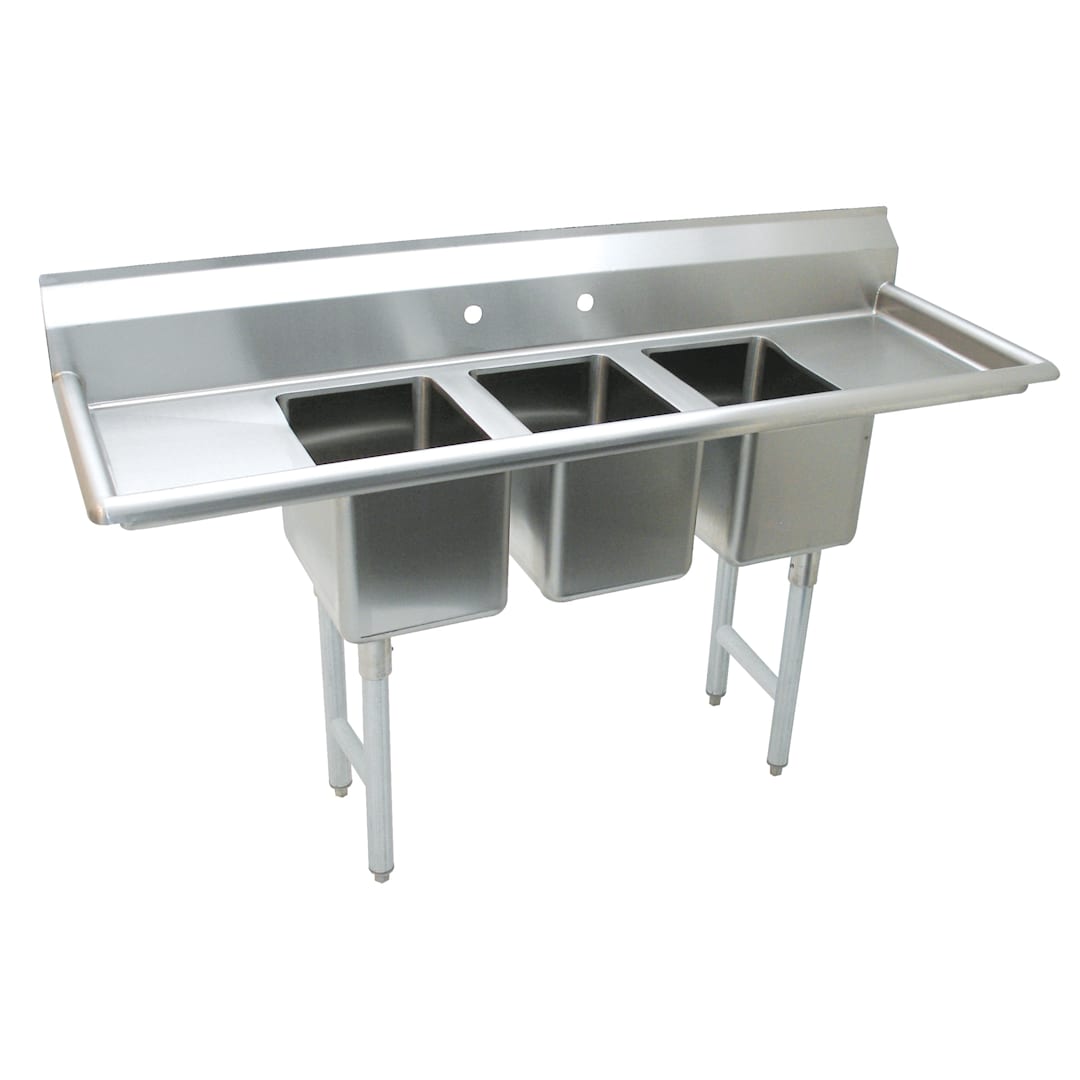Advance Tabco K7-CS-21 S/S 3-Compartment Convenience Store Sink
