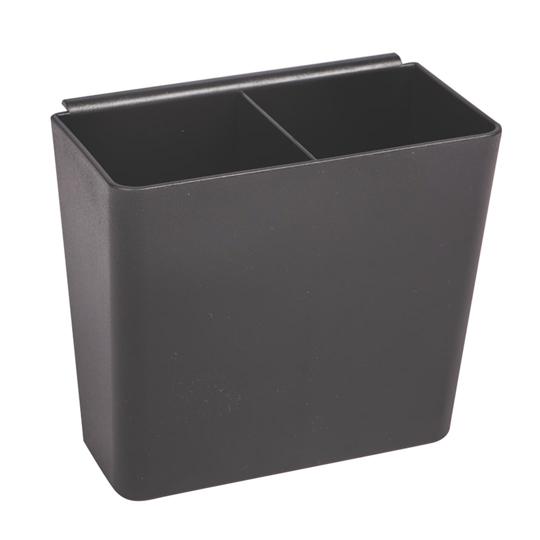 San Jamar® L1035 Black Plastic Stir Stick / Straw Caddy