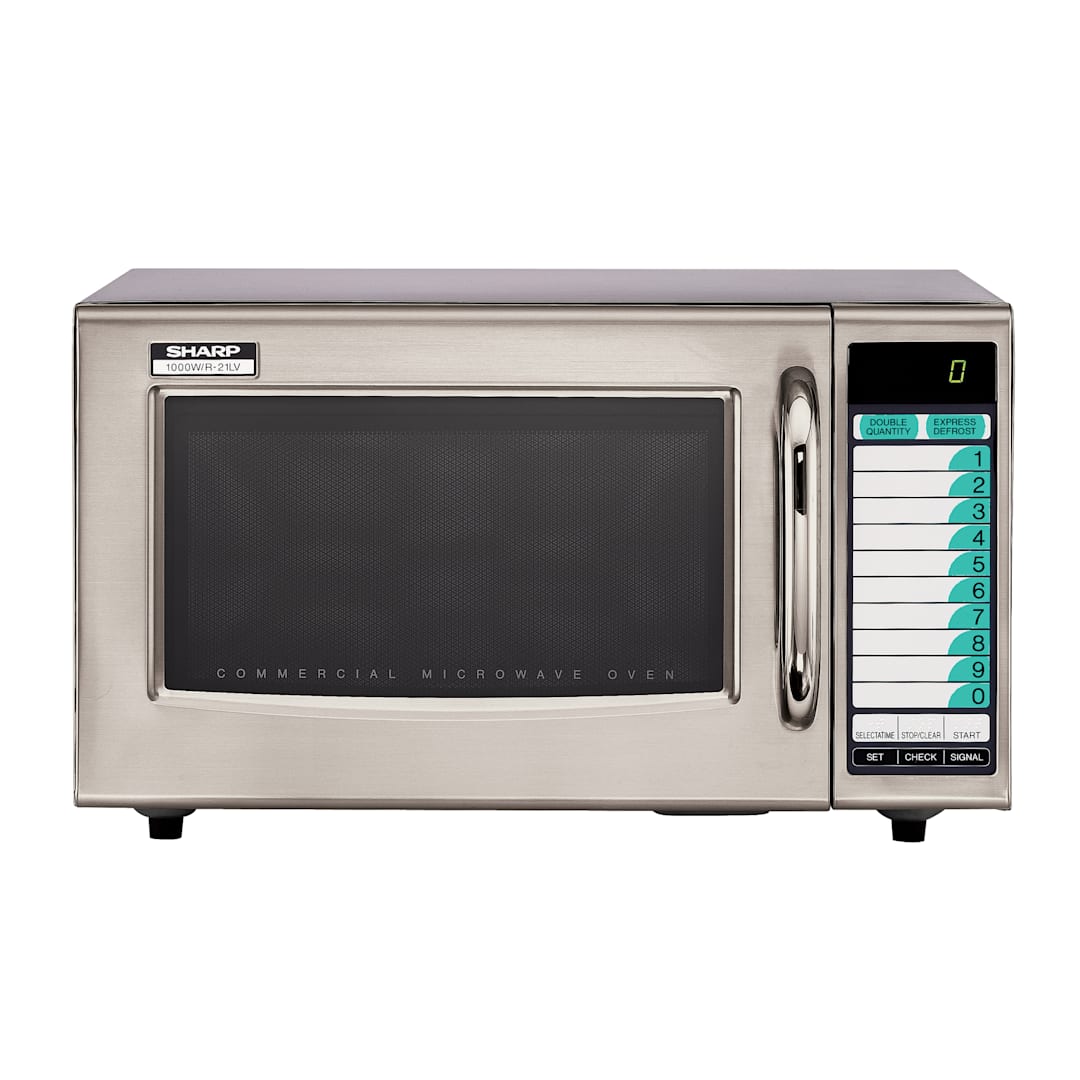 Sharp Microwaves R21LVF 1000W Light Duty S/S Microwave Oven