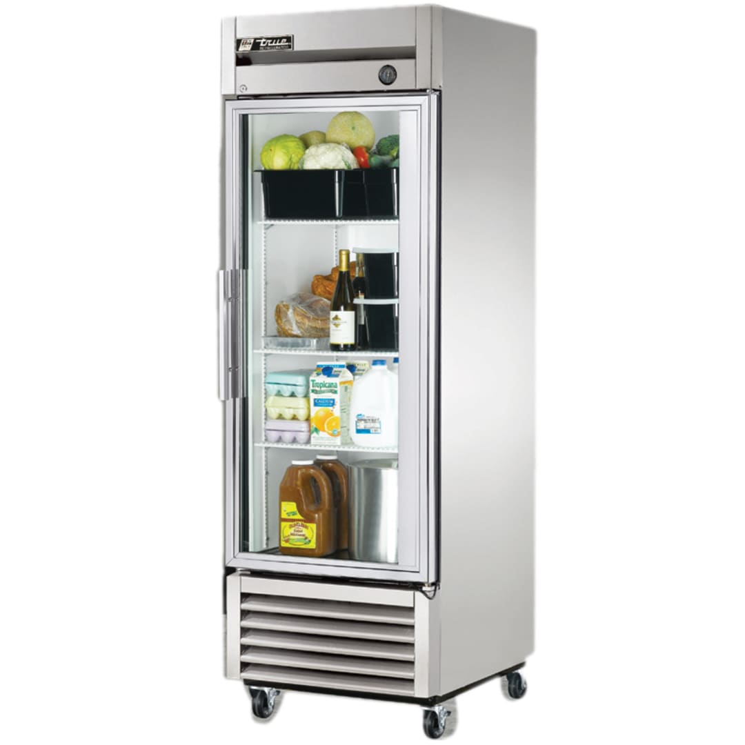 True T-23G-HC~FGD01 LEFT HINGE Glass Door Reach-In Refrigerator