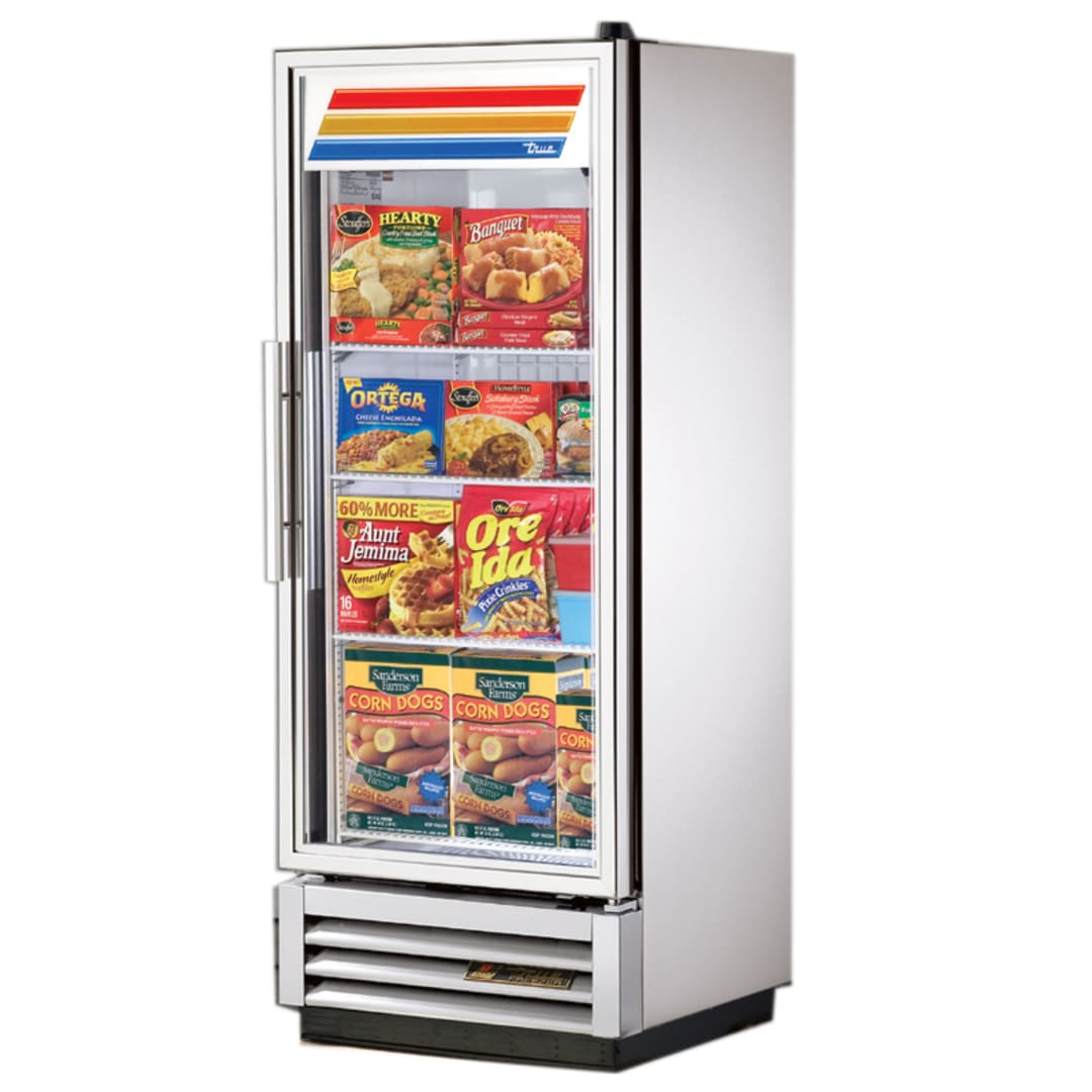 True T-12FG-HC~FGD01 T-Series Reach-In 12 Cu Ft Glass Door Freezer