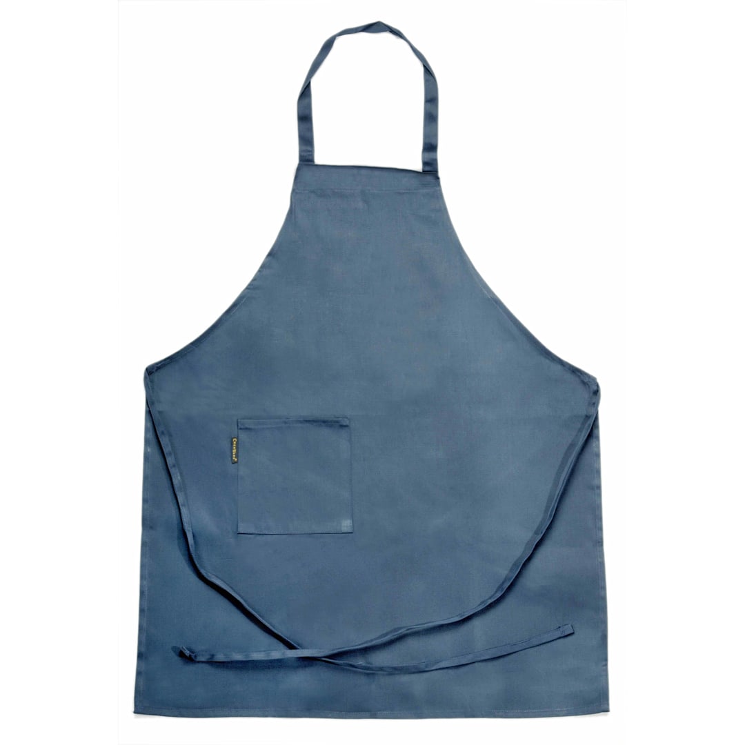 Chef Revival® 601BAC-NV Navy Blue Bib Apron with Side Pocket