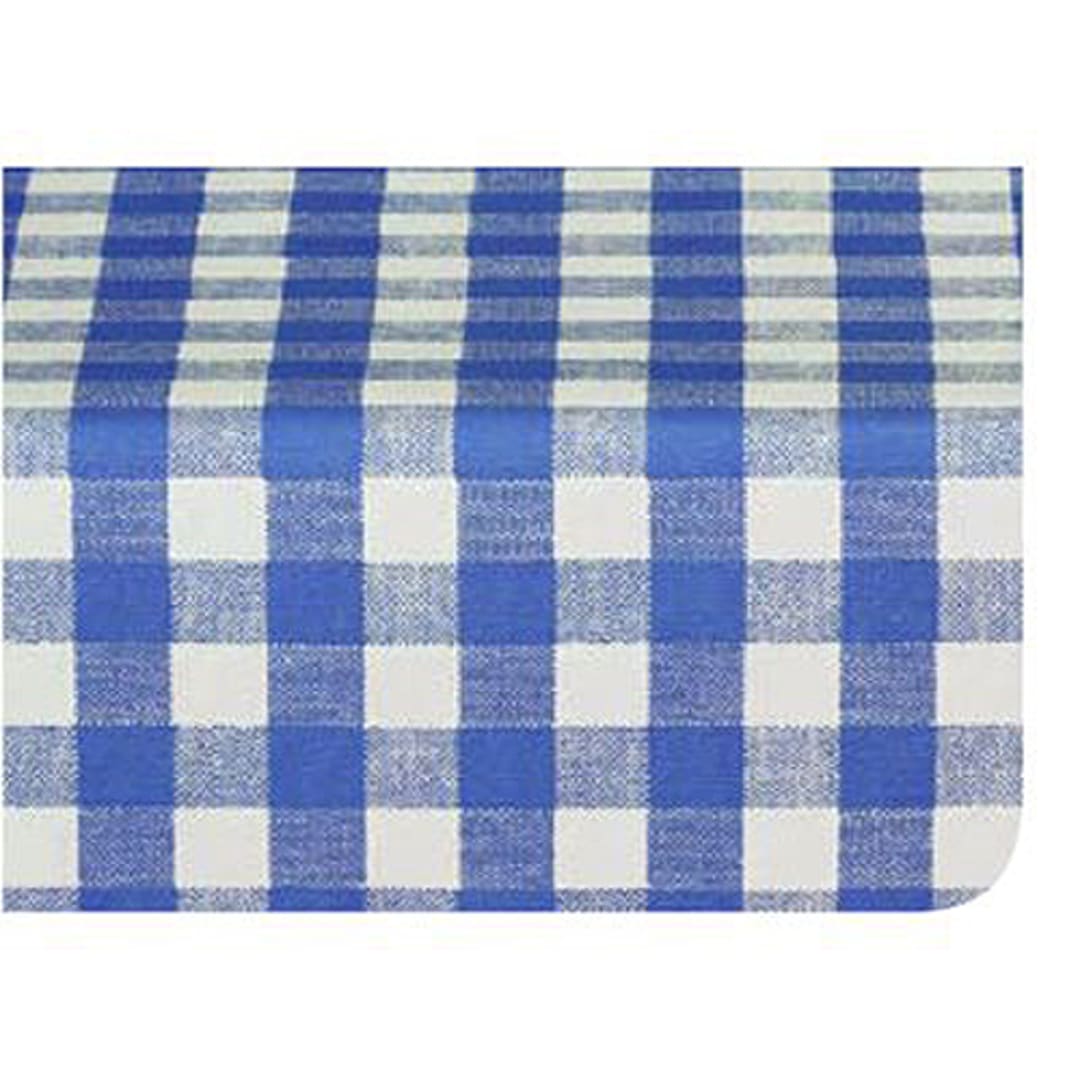 Marko® 57661554L002 Fashion 15 YD Blue Gavin Check II Tablecloth