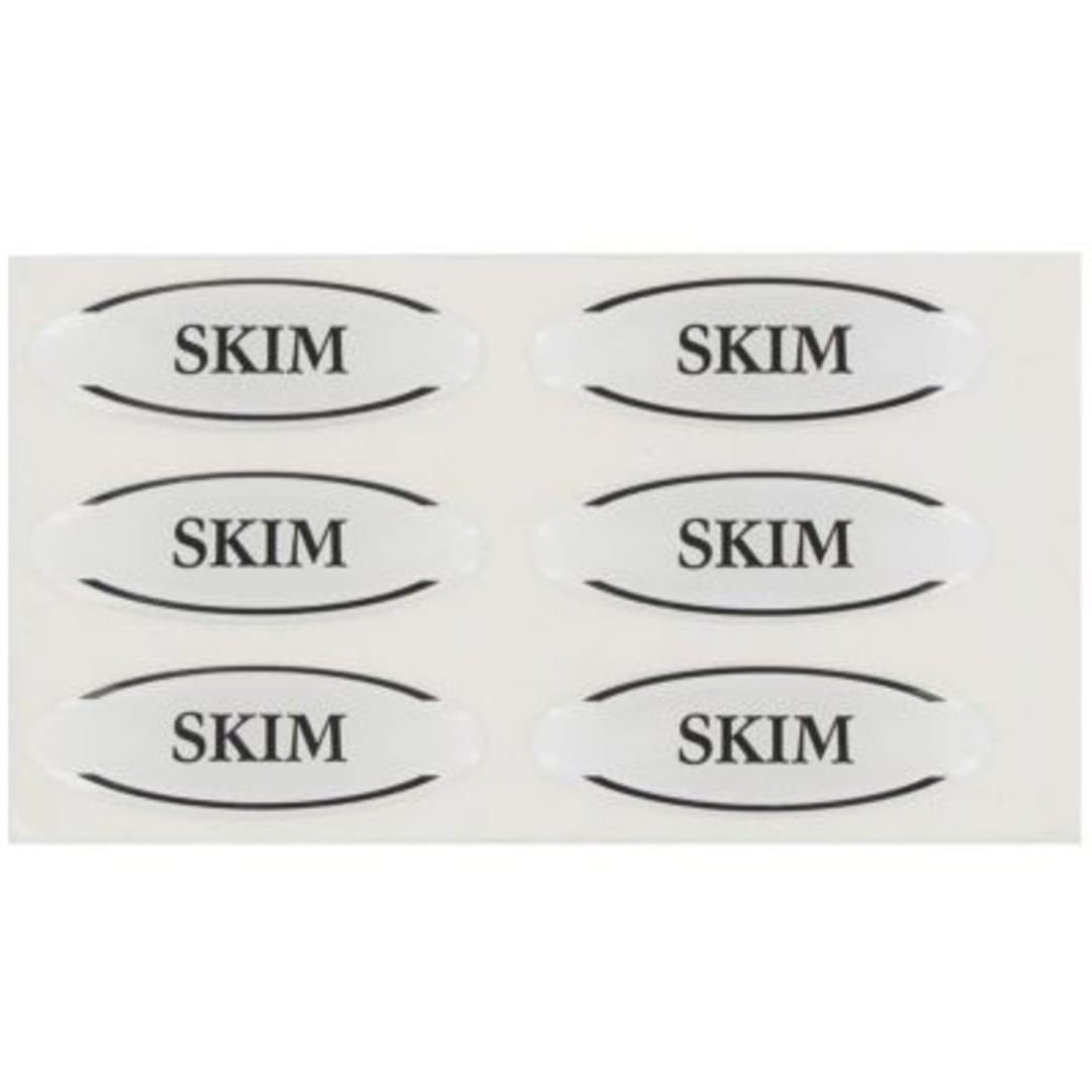 Myco Tableware EFTSKIM6 Adhesive Domed Skim Flavor Tags