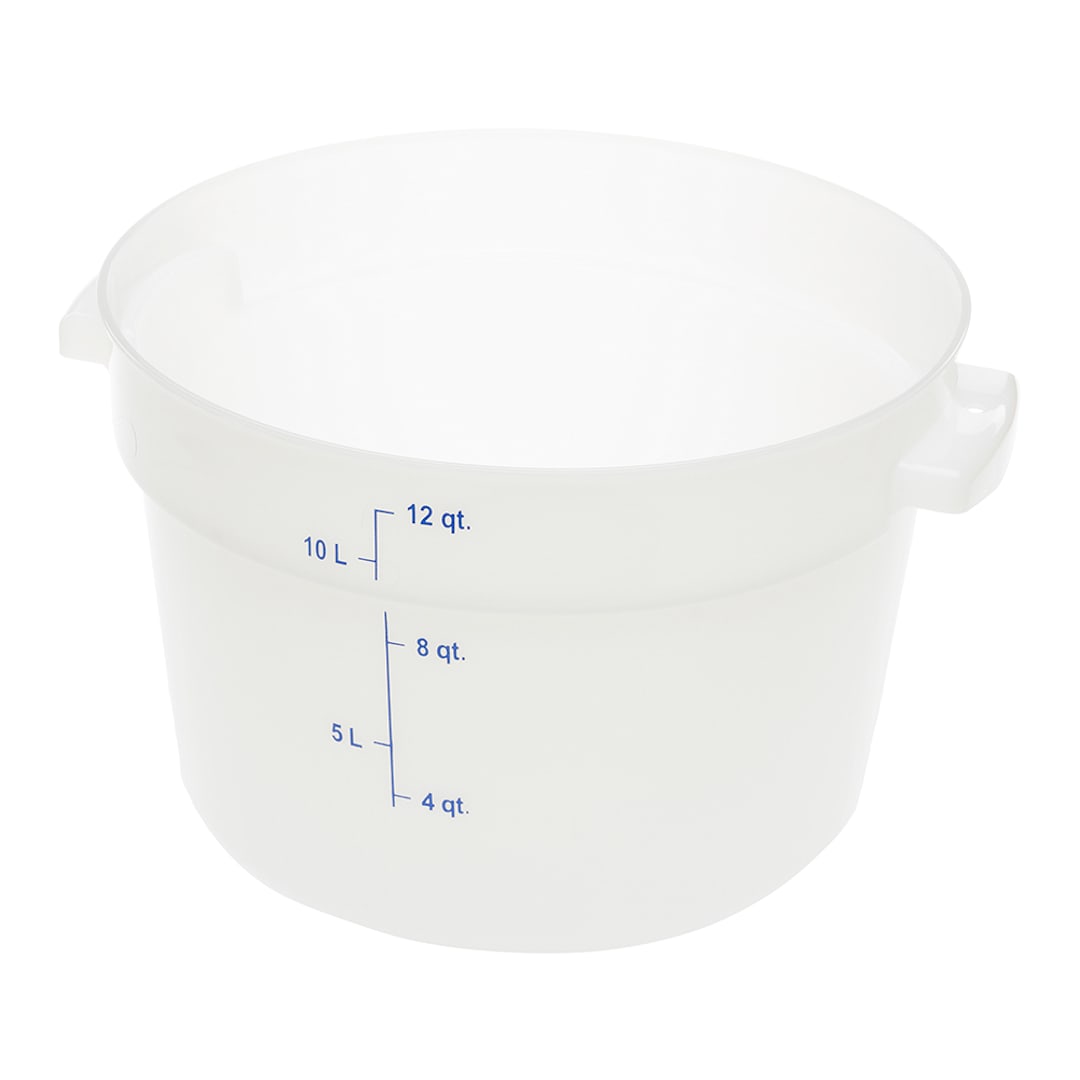 Carlisle 1097702 12 Qt. White Food Storage Container