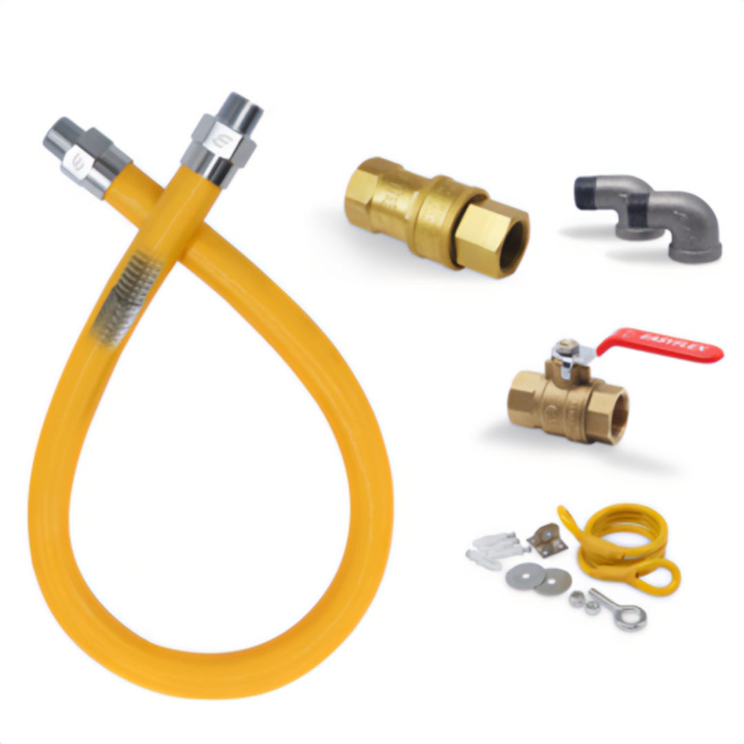 Darling Foodservice 36" Gas Connector Kit With 2 Elbows