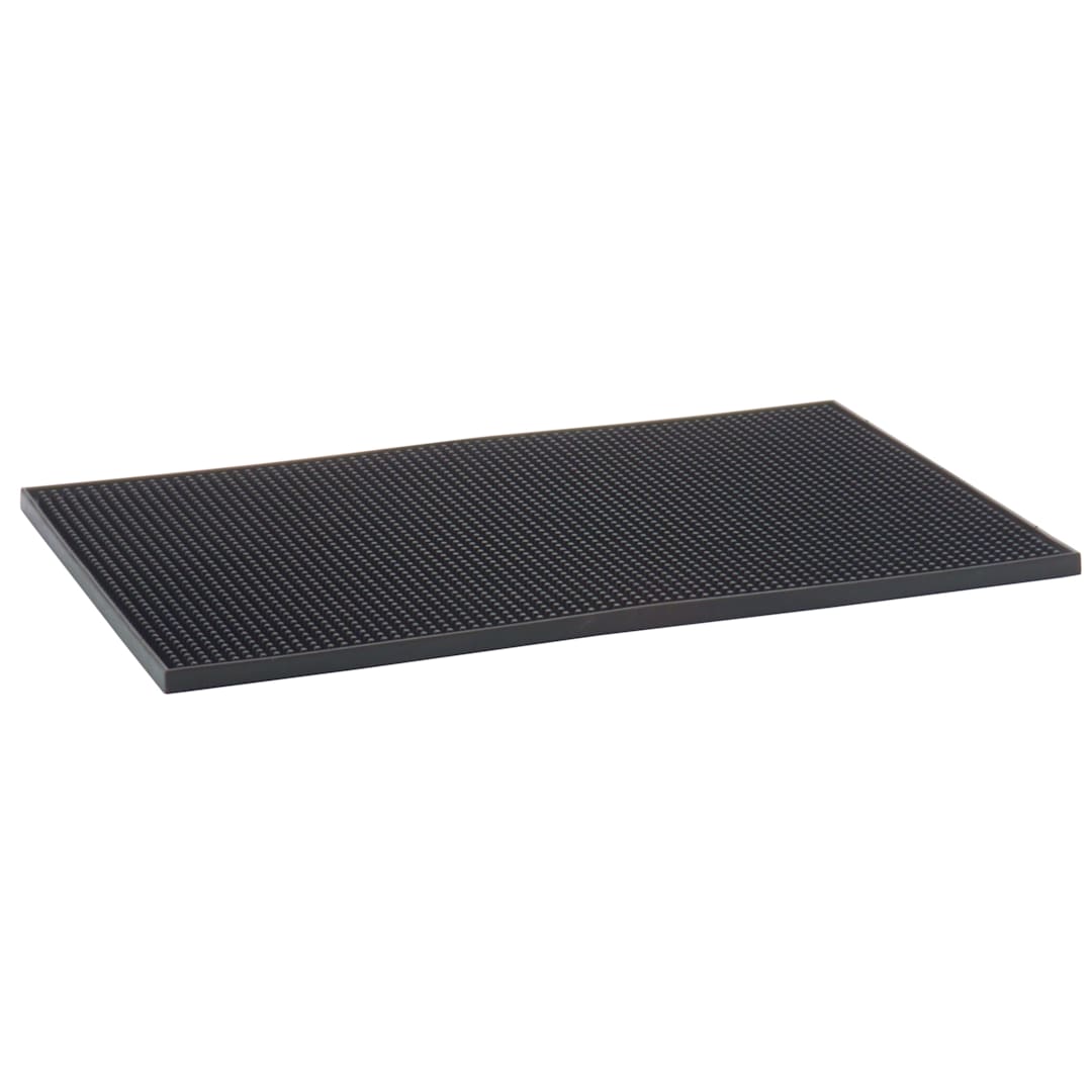 Traex 2331-99 Black 12 x 18 x .5" Bar Service Mat