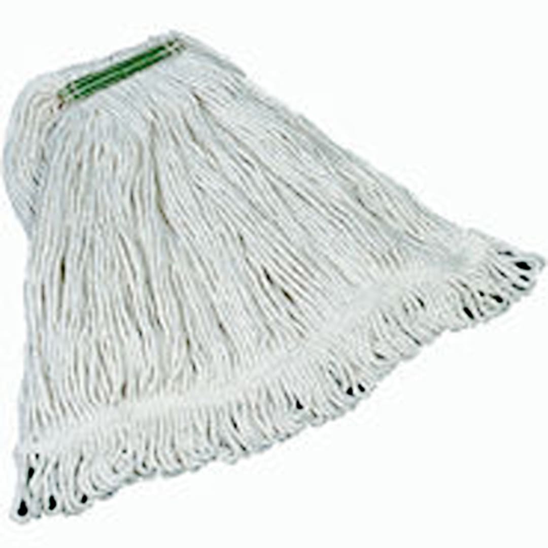 Rubbermaid FGD11206WH00 Super Stitch Medium White Cotton Wet Mop Head