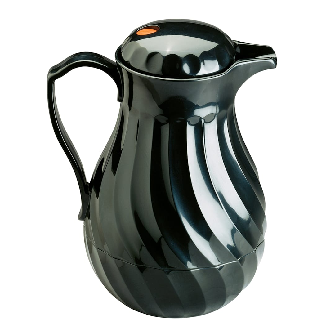 Vollrath 52170 SwirlServe Black Hot-N-Cold 42 Ounce Beverage Server