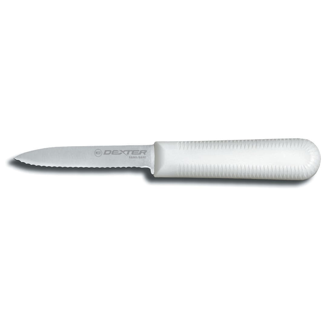 Dexter Russell S104SC-PCP Sani-Safe 3-1/4" Scalloped Paring Knife