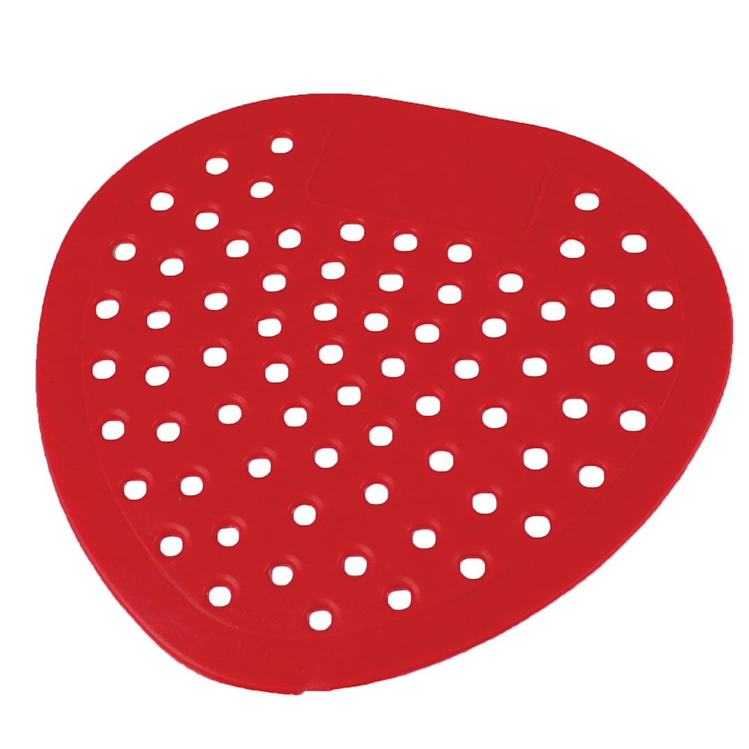 Hospeco Brands Group Red Deluxe Deodorizing Urinal Screen in Cherry Scent