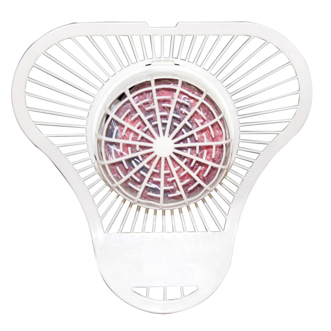 Darling Foodservice Urinal Screen with 3 Oz. Cherry Block