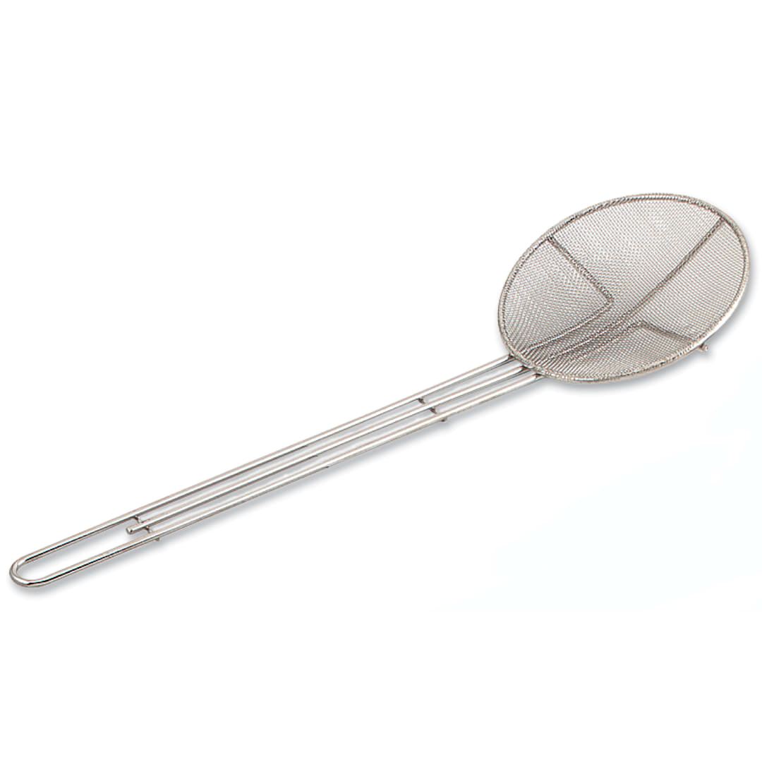 Browne Foodservice 571923 Nickel Plated Fine Mesh 6.5" Round Skimmer