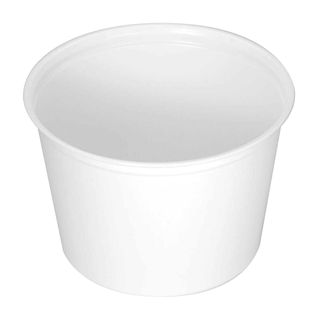 Fabri-Kal 9500403 Kal-Tainer 16 Ounce Squat White Container
