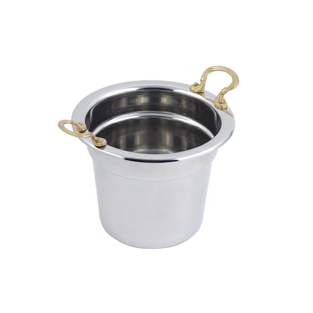 Bon Chef 5211HR Plain Stainless 7.5 Qt. Soup Tureen w/ Round Handles