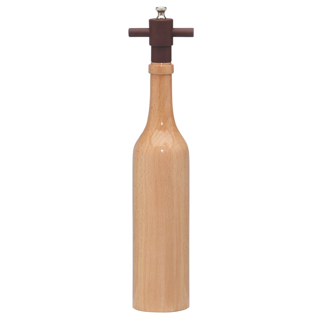 Chef Specialties 16005 Natural 14.1/2" Wine Bottle Pepper Mill