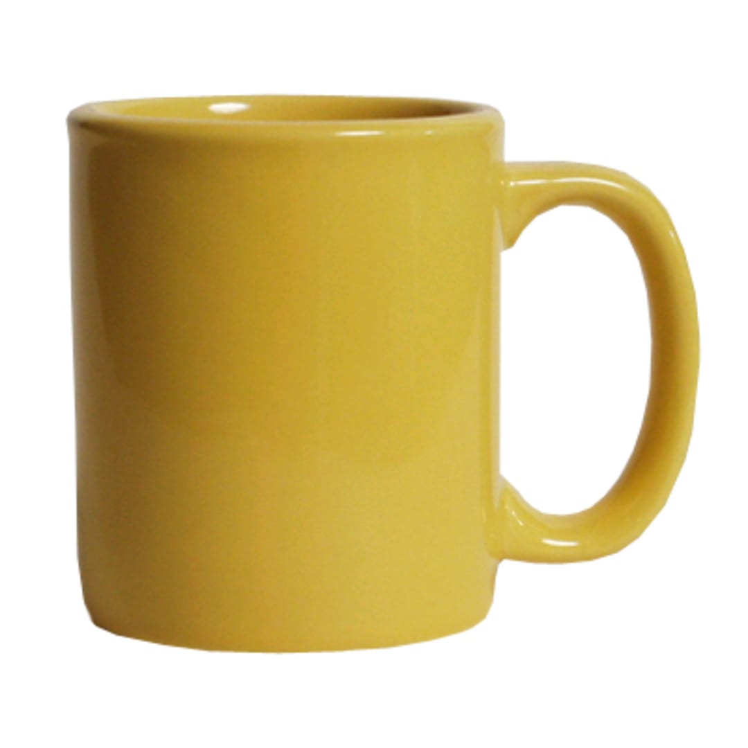 Tuxton BSM-1202 12 Oz. Saffron C-Handle Mug