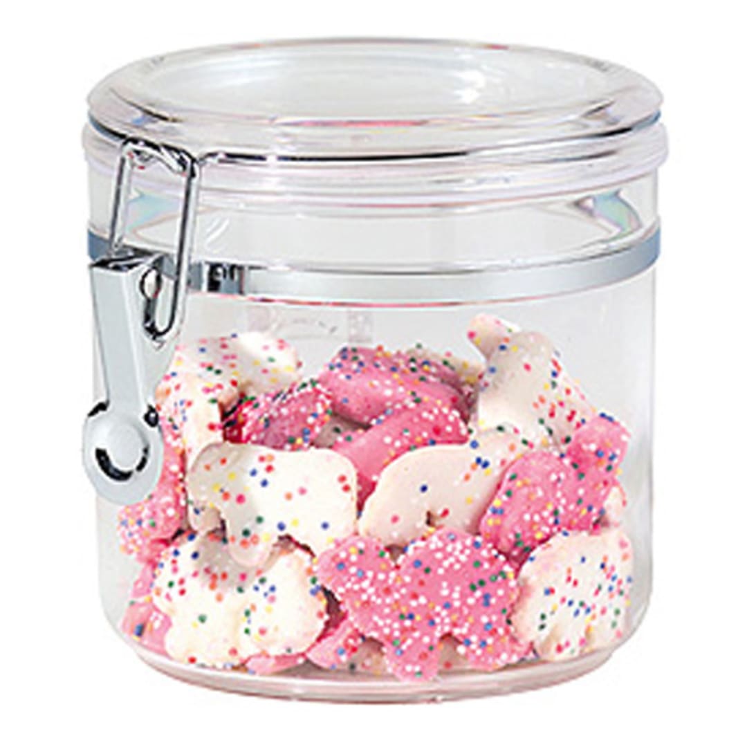 OGGI™ 5360 Clear 38 Oz. Acrylic Airtight Canister with Clamp