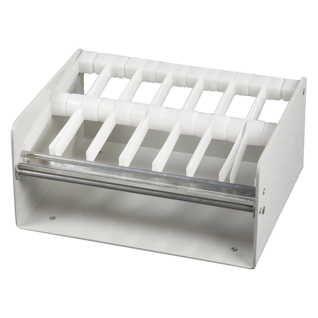 DayMark 110493 White Plastic 1" 7-Slot Label Dispenser