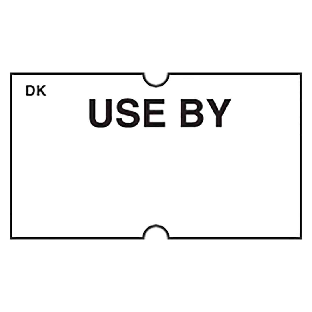 DayMark IT120542 White Use By Label for DM-3 Label Gun - 8000 / PK