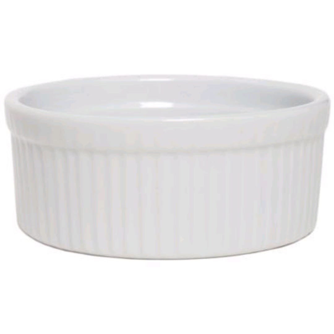 Tuxton BWX-1002 10 Oz. White Souffle Dish