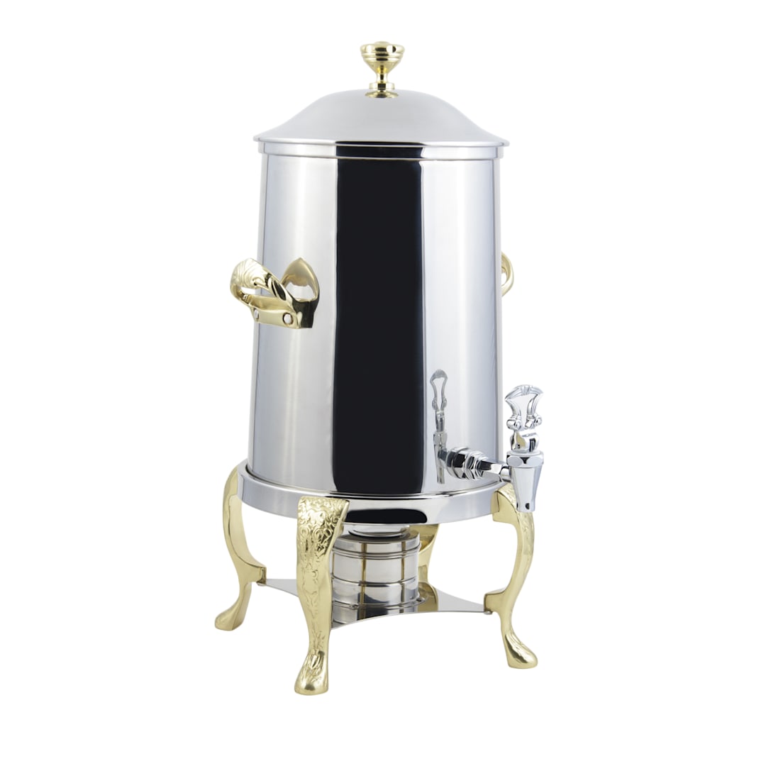 Bon Chef 47101 Renaissance Brass Trim Non-Insulated 2 gal Coffee Urn