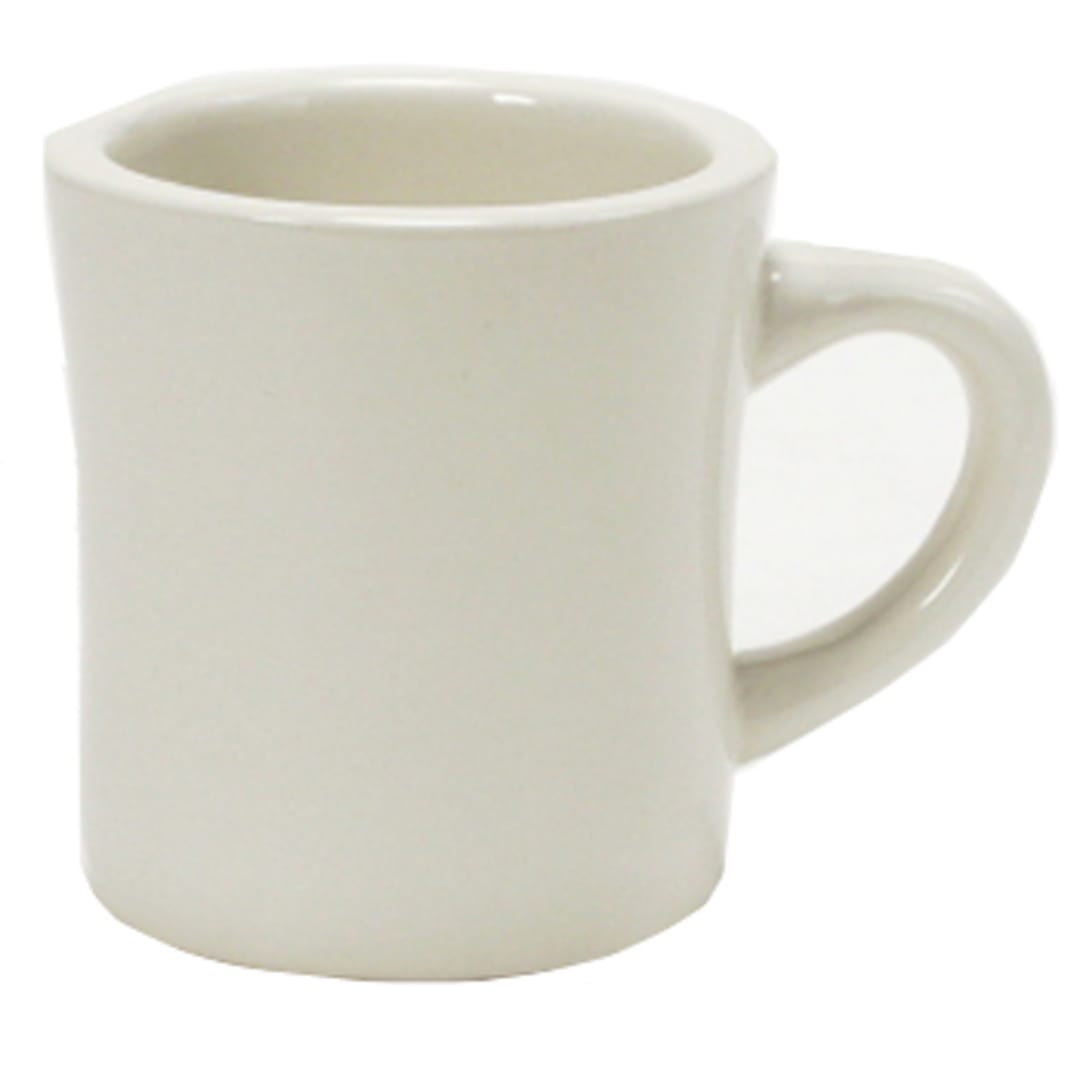 Tuxton BEM-090B 9 Oz. Eggshell Diner Mug