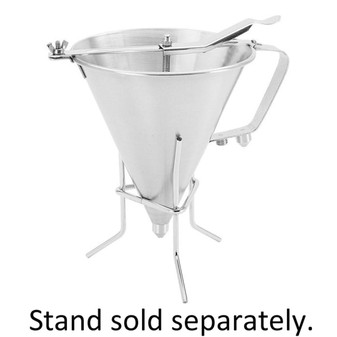 Paderno A4780019 Stainless Steel 2 Qt. Automatic Confectionary Funnel