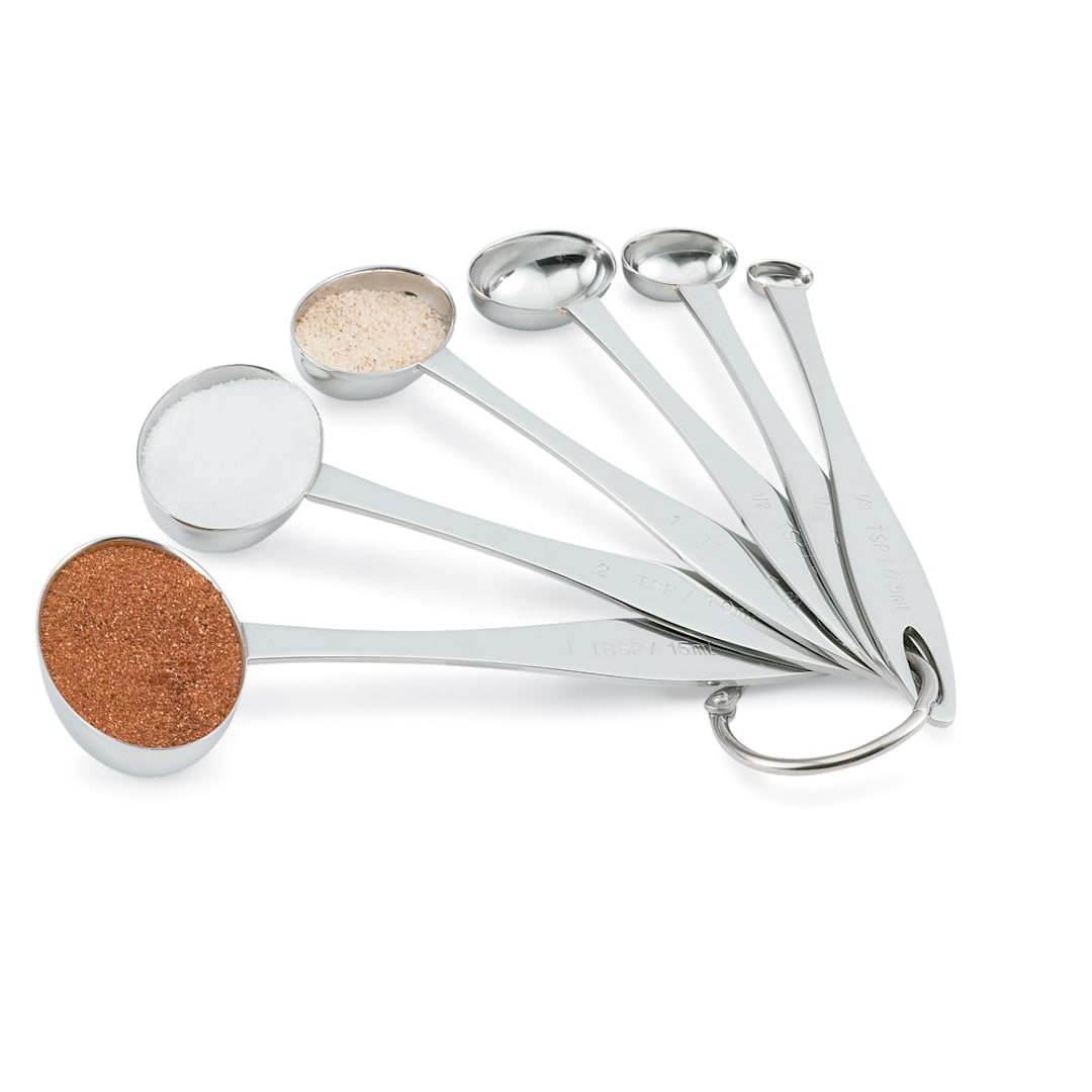 Vollrath® 46588 Stainless Steel 6-Piece Oval Measuring Spoon Set