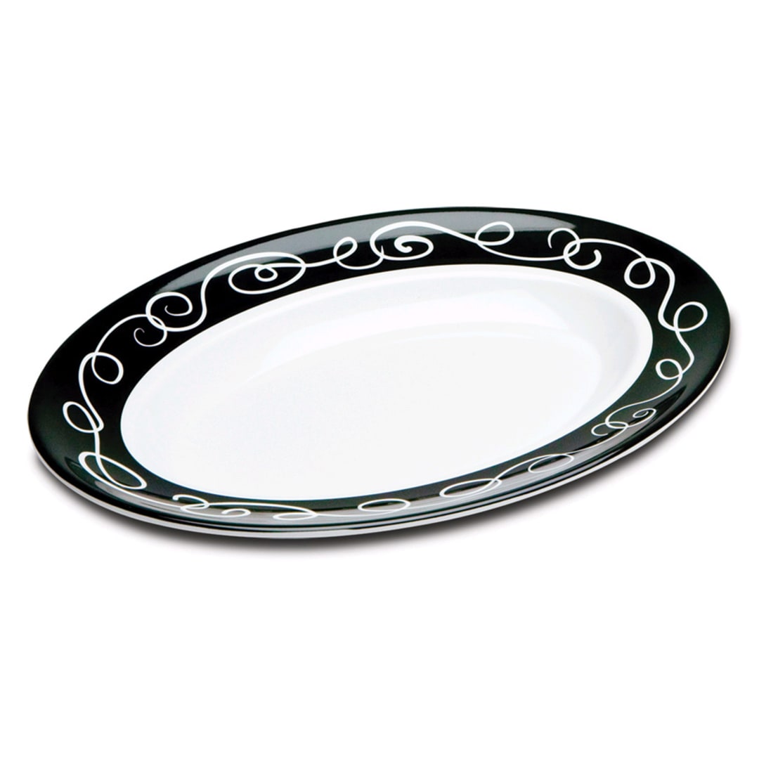 Delfin DFBOV1712SO020 3 Qt. White Oval Sorrento Bowl