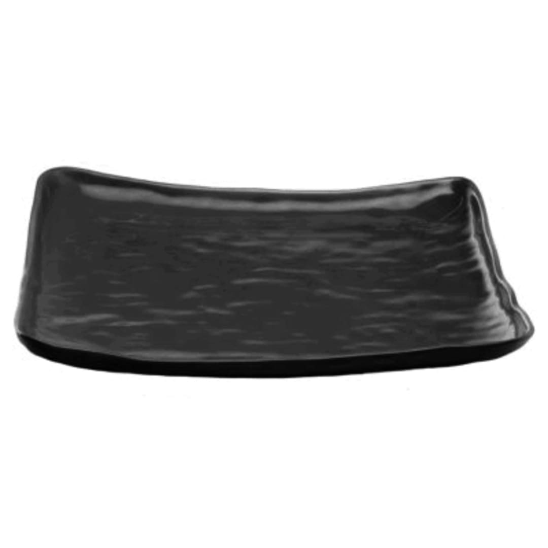 Elite Global Solutions M14SQRF-B Tuscany 13.5" Black Square Plate