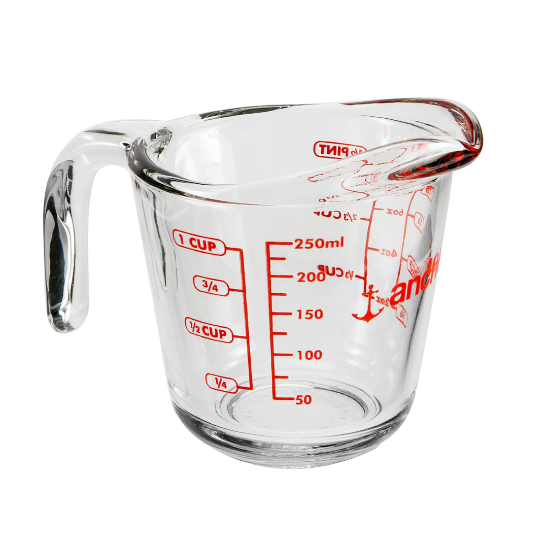 Anchor Hocking® 55175L20 Glass 8 oz Measuring Cup